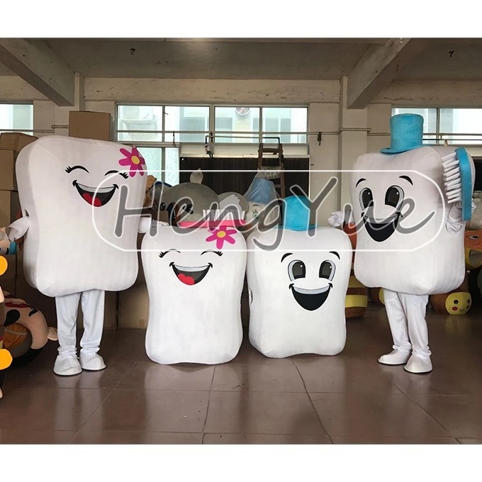 White tooth toothbrush mascot In Stock Party Character PAW Dog Patrol Mascot Costume Kids Birthday Cosplay Mascot Cloth Plush