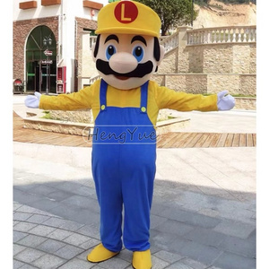 Customized Mario Mascot Costume Wholesale Movie Cartoon Cosplay Walking Doll Mascot Super Mario Funny Costume For Adults