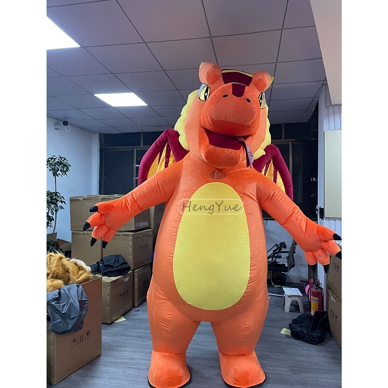 Factory Direct Sale Customized Purple Dragon Adult Mascot Costumes Halloween Cosplay Character Costumes for Party Supplies