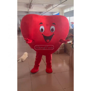 Hengyue Customized Anime Cartoon Character Dancer Mascot Costumes Game Sexy Heart Mascot Event Adult Party Clothing