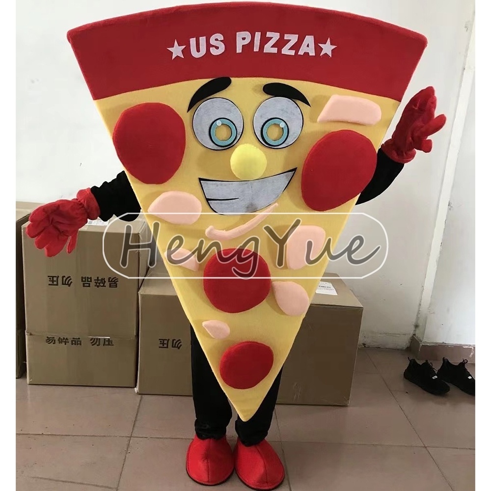 Adult Custom Pizza Food Mascot Costume High quality adult food pizza mascot costume for sale