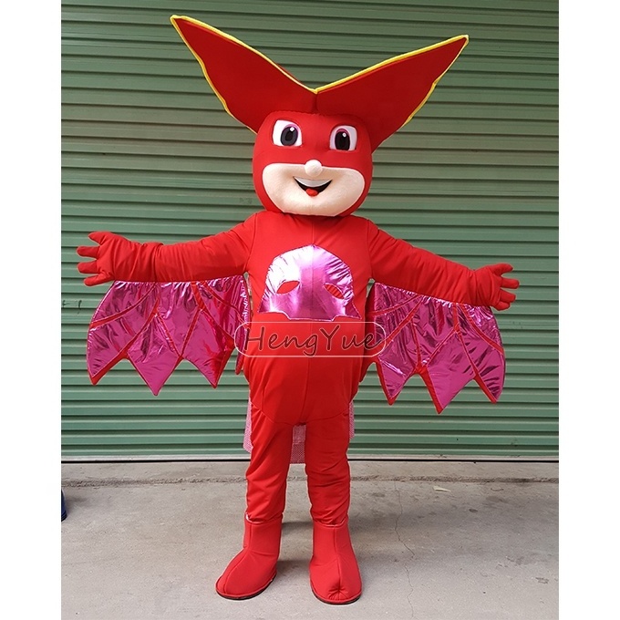 Performance Cartoon Doll Costume Suit Mascot Green Pink Blue Customized Funny Dress Costumes Carnival Party For Advertising