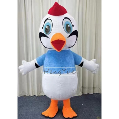 Factory Direct Christmas Advertising Inflatable Penguin Costume Inflatable Animal White Bird Mascot Costume for Party