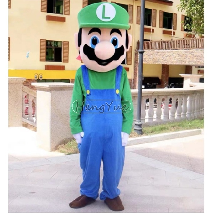 Customized Mario Mascot Costume Wholesale Movie Cartoon Cosplay Walking Doll Mascot Super Mario Funny Costume For Adults