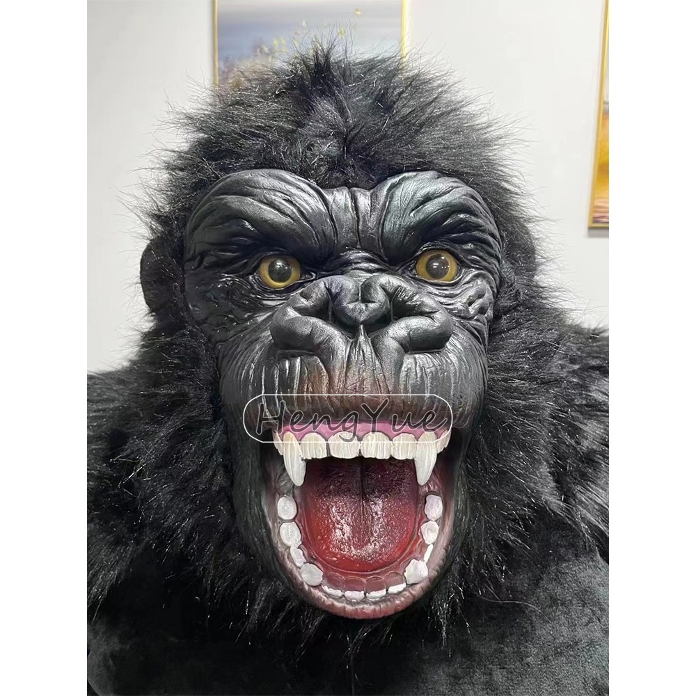 Hot Sale Inflatable Gorilla Mascot Costume For Adult 2.6m King Kong Custom Anime Cosplay Mascotte Theme Fancy Dress Carnival