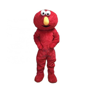 High quality long plush elmo mascot custom costume/elmo monster mascot costumes for sale