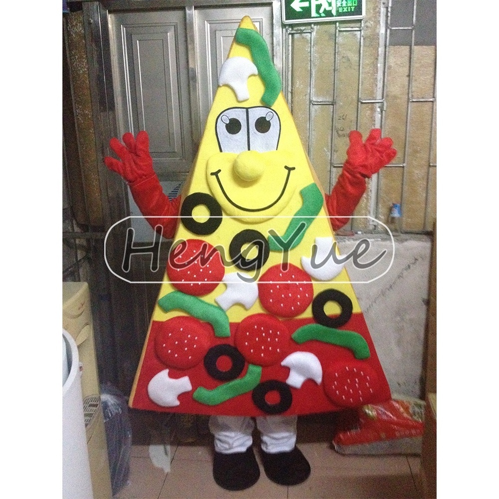 Hengyue food pizza mascot costume for adult Promotional Pizza Shop Anniversary Character Mascot Costume