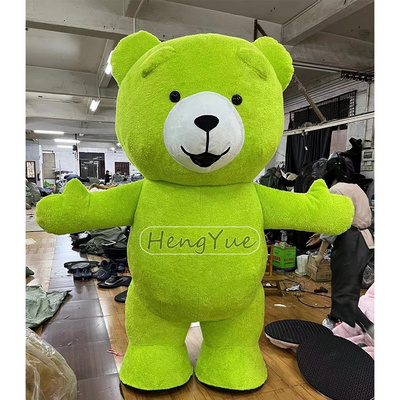 High Quality Giant Teddy Bear Mascot Costume Commercial Walking Inflatable Mascot Costume For Adult