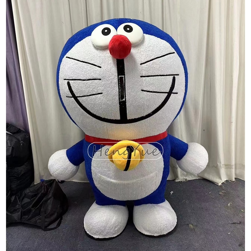 Outdoor Giant Inflatable Doraemon Cartoon Character Cosplay Anime Mascot Costume For Adult