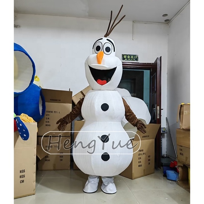 Hengyue Snowman Olaf Mascot Costume Lovely Mascot For Christmas