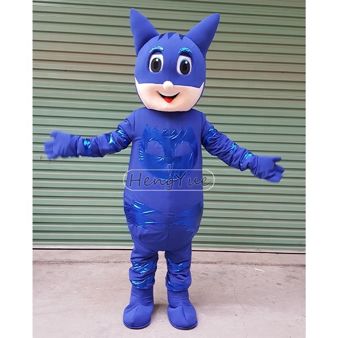 Performance Cartoon Doll Costume Suit Mascot Green Pink Blue Customized Funny Dress Costumes Carnival Party For Advertising