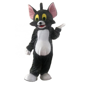 High quality long plush adult tom and jerry mascot costume custom mascot