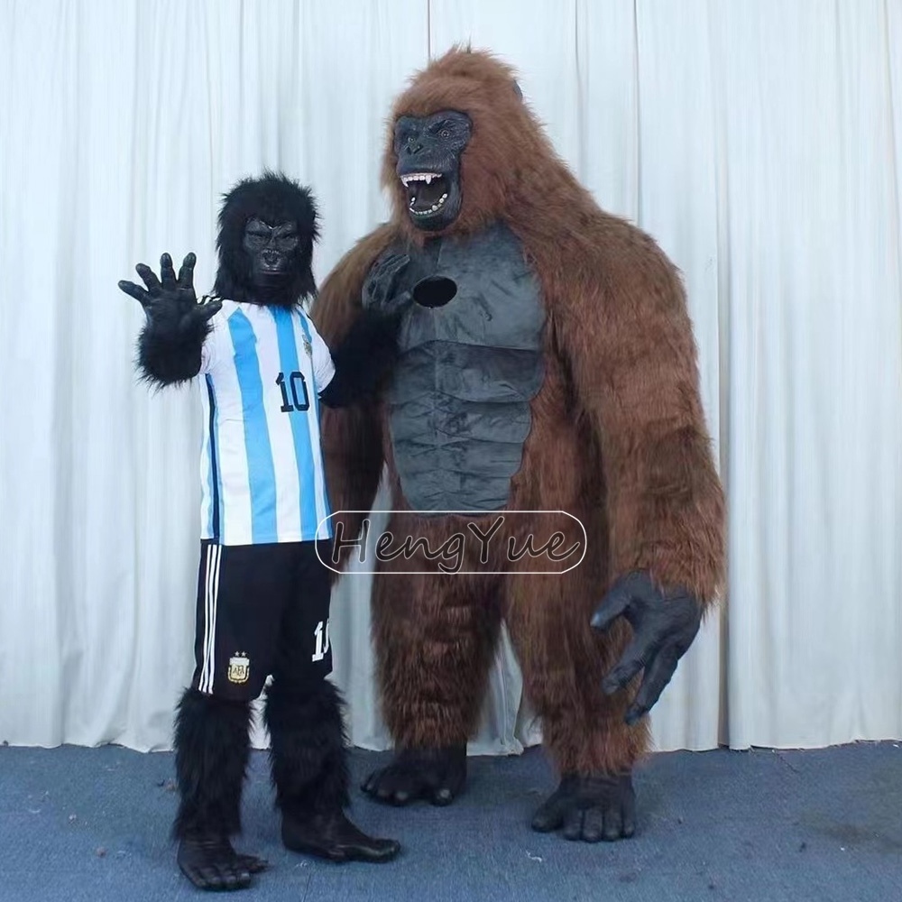 Hot Sale Inflatable Gorilla Mascot Costume For Adult 2.6m King Kong Custom Anime Cosplay Mascotte Theme Fancy Dress Carnival