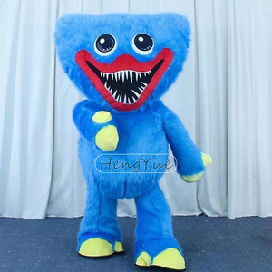 Factory Direct Sale Inflatable Sausage Mouth Monster Cosplay Mascot Costumes Play Games Blue Pink Halloween Party Suit