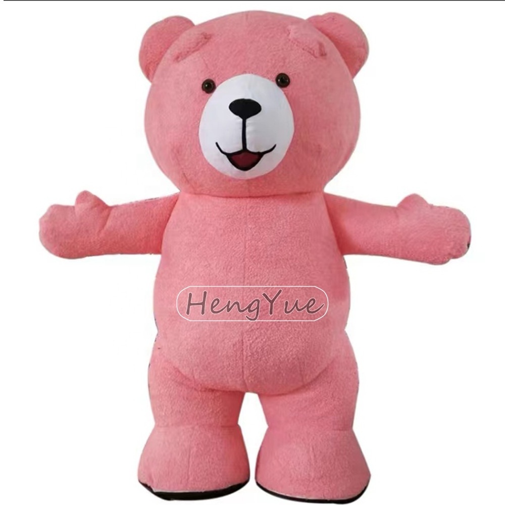 High Quality Giant Teddy Bear Mascot Costume Commercial Walking Inflatable Mascot Costume For Adult