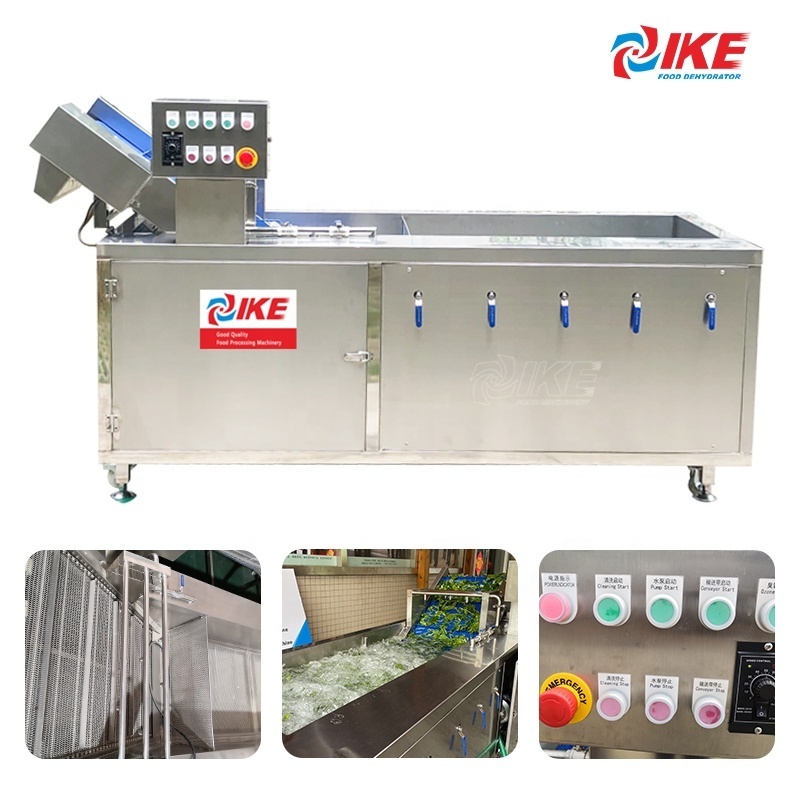 Vegetable and Fruit Potato Tomato Picking Hair Roller Bubble Washing Drying Cutting Machine Production Line