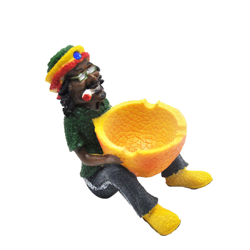 BEYOU Wholesale New Jamaican Bob Smoking Resin Ashtray Outdoor Stand Floor Cigar Ashtray