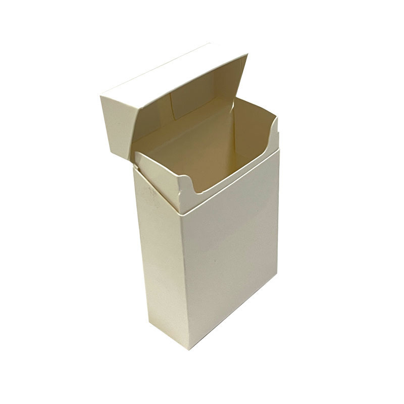 White 20 Packs Tobacco Cardboard Case Custom Paper Box Blank Biodegradable Cigarette Packaging Container Boxes