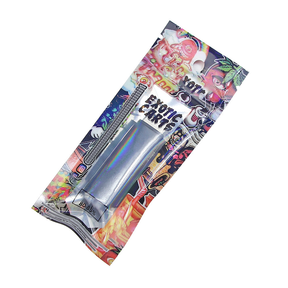 Wholesale 1.5g cartridge packaging design mylar bag airtight smell proof see through clear window flat plastic bags with logo