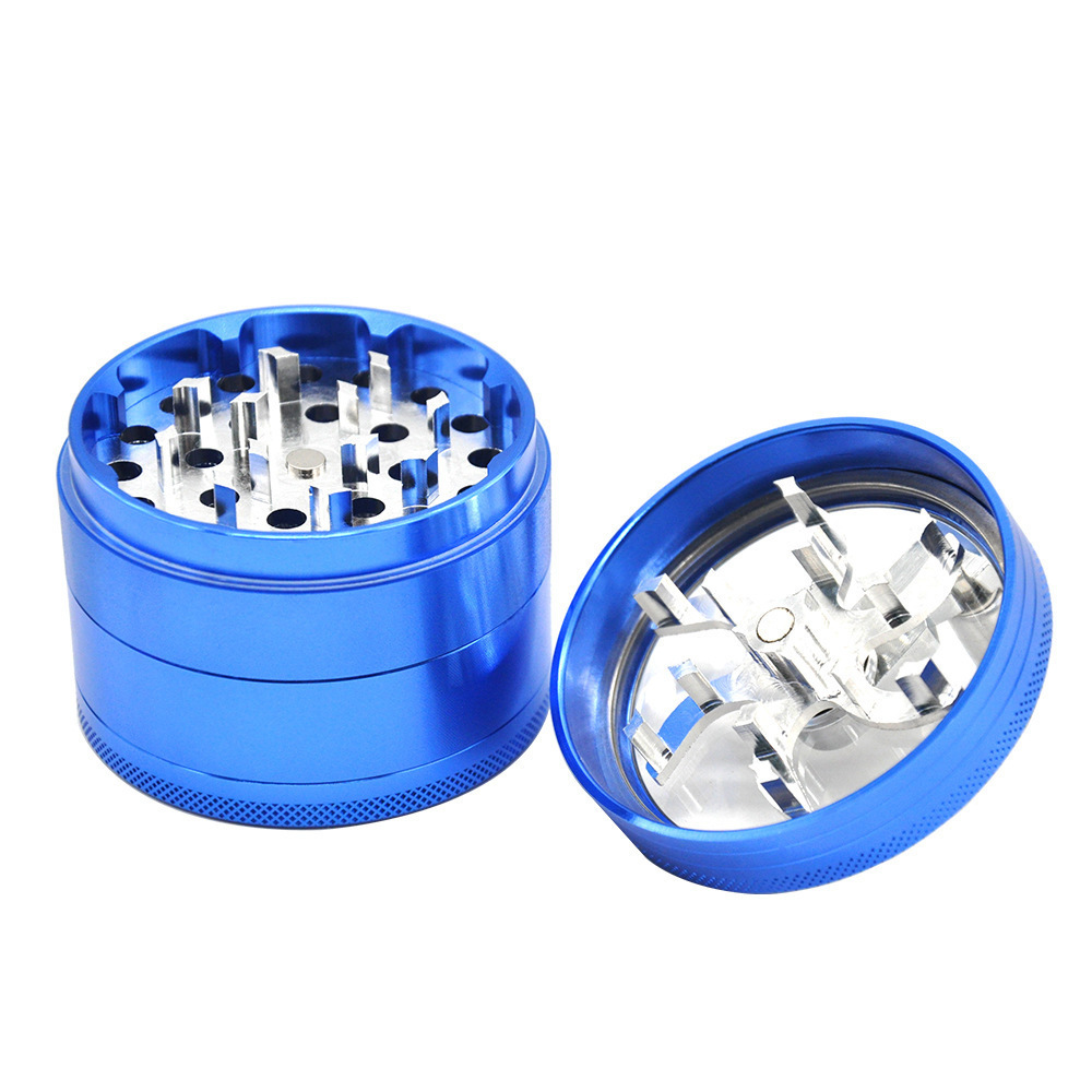 BEYOU Wholesale 63MM Smoking Accessories Grinder Aluminum Alloy Hand Crank Grinder