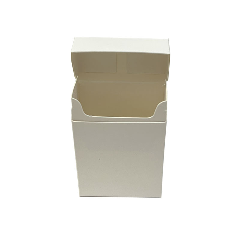 White 20 Packs Tobacco Cardboard Case Custom Paper Box Blank Biodegradable Cigarette Packaging Container Boxes