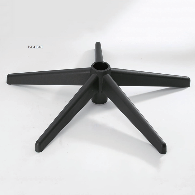 Wheel Swivel Parts Office plastic base Spider 320/340mm Black Chair Base