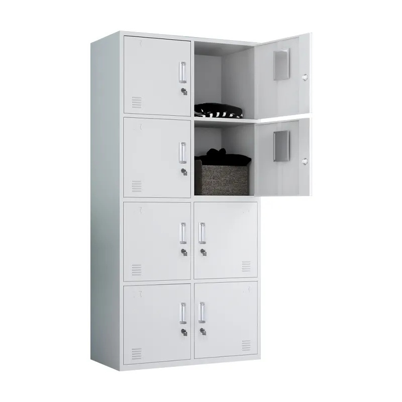 8 door cheap metal storage cabinet with key lock, Steel Cabinets with Locking Door