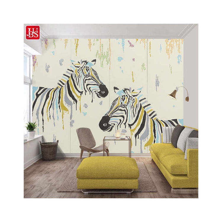 2024 New Minimalist style Zebra pattern wallpaper design mural wallpaper 3d wallpaper