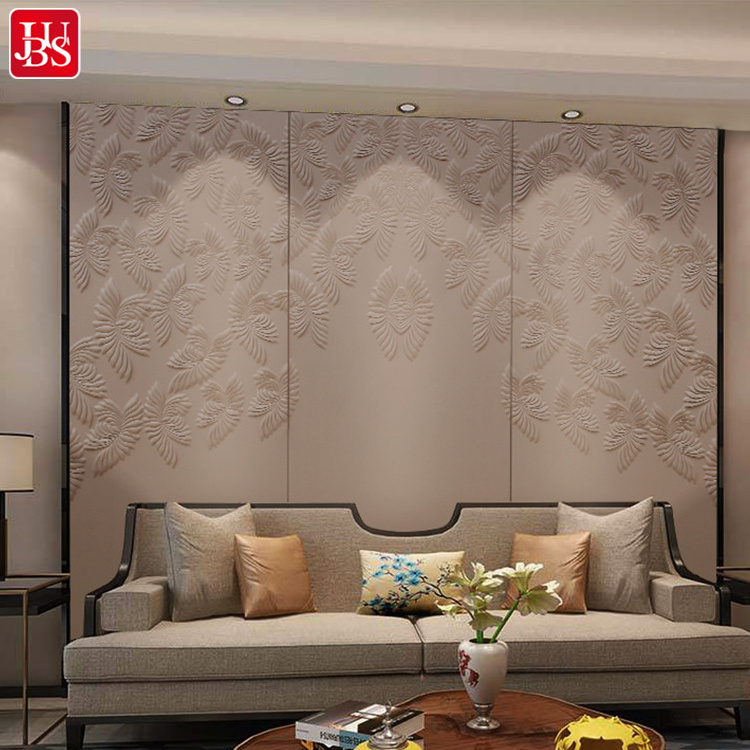 New arrival wallpaper 3d Embroidered Wall cloth wallpaper decoration for living room wallpaper