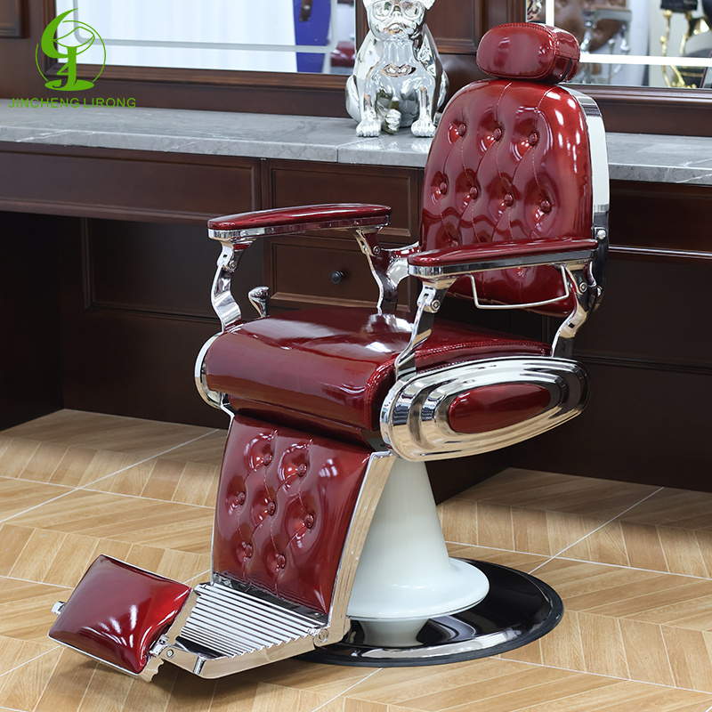 JINCHENG Vintage All Purpose Chair Reclining Chair Barber Pole Barber Chairs Antique Salon Furniture Hair Salon