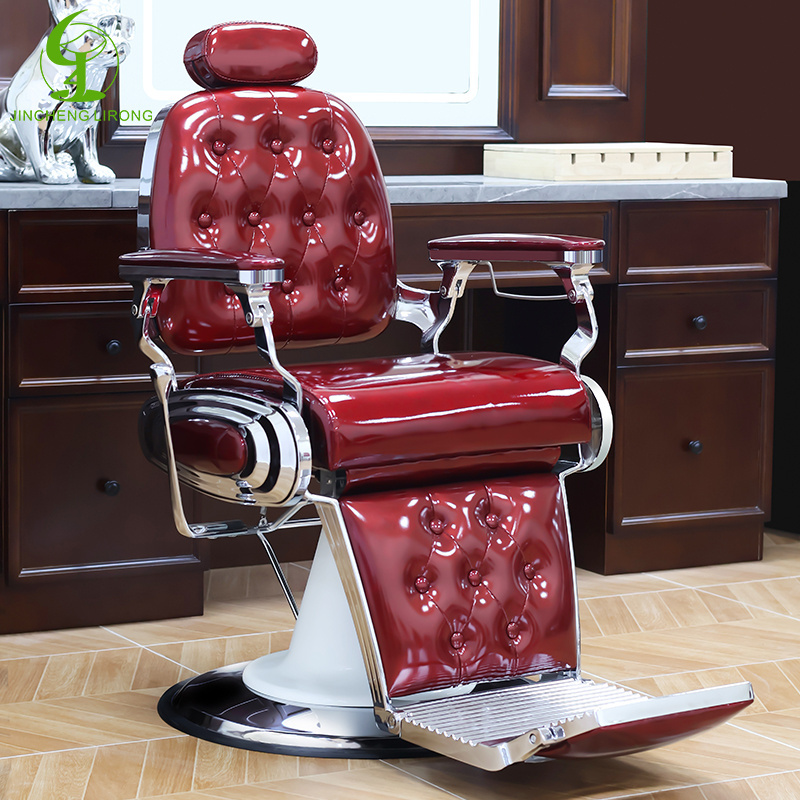 JINCHENG Vintage All Purpose Chair Reclining Chair Barber Pole Barber Chairs Antique Salon Furniture Hair Salon