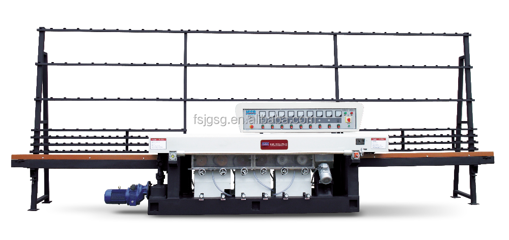 7 motors JGYM7320 glass straight line ronud edging/glass edge polishing machine/glass straight line beveling machine