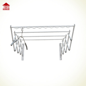 JHC-1002outdoor clothes drying racks/metal hanging clothes display racks/ceiling mounted clothes drying rack