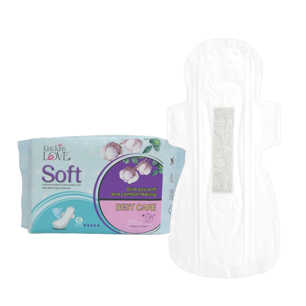 Organic Anion Ultra Bamboo Herbal Sanitary Napkin Product Private Label Feminine Hygiene Products Disposable Menstrual Pads