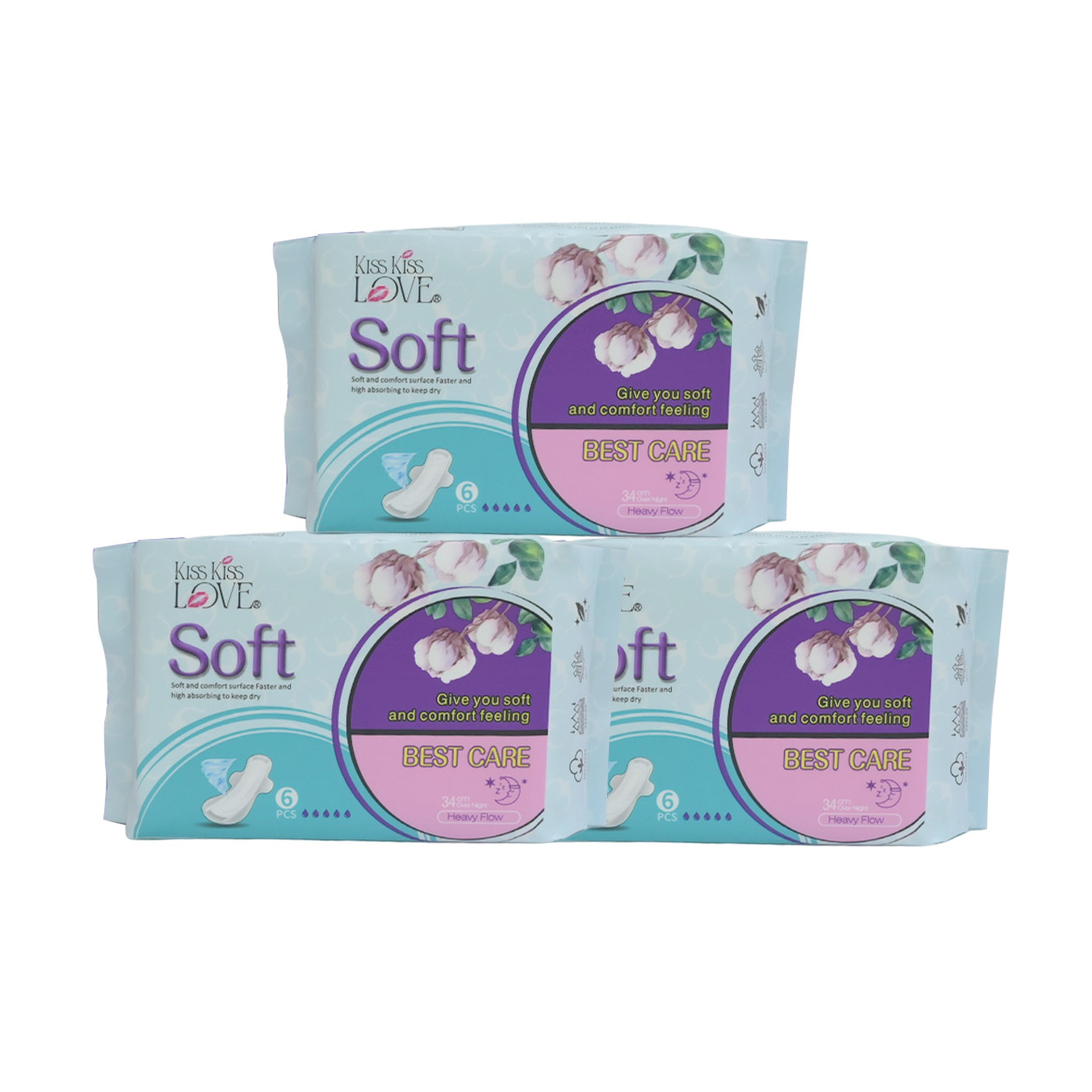 Organic Anion Ultra Bamboo Herbal Sanitary Napkin Product Private Label Feminine Hygiene Products Disposable Menstrual Pads