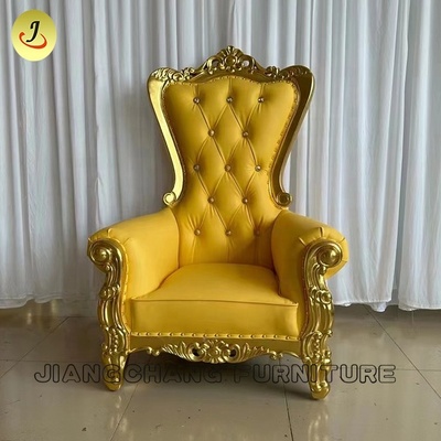 gold luxury birthday wedding King Throne Chair kids for sale kids throne chair For Wedding And Queen Chair Rental