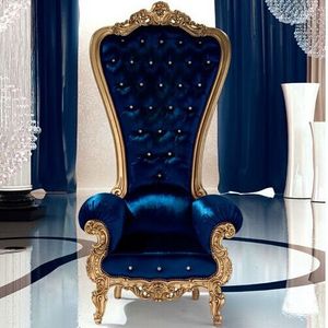 Silver Luxury Royal solid wood velvet Throne Chairs/sofa For Sale