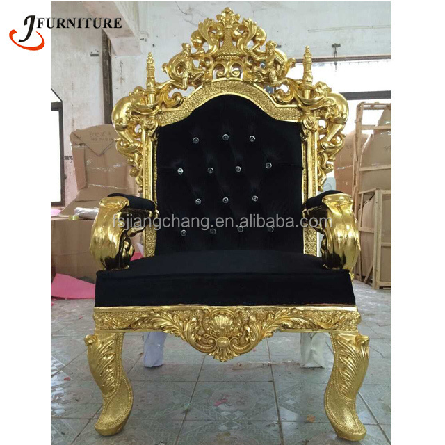 Good Quality Big Antique Carved King Lion Chair