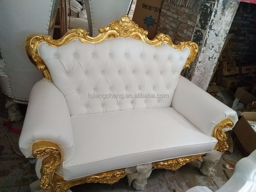 Furniture Luxury French Romantic Style Couch Top Quality Living Room Sofa