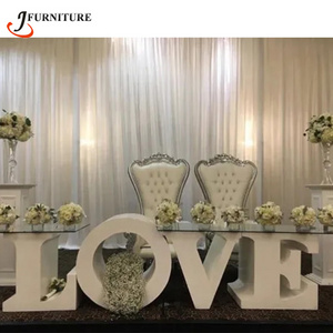 JC-WD15 Luxury LOVE Letter Table for Wedding Stage Decoration