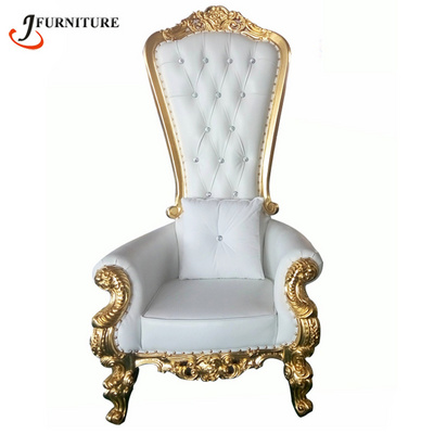 Modern Design Wedding Gold Royal King Throne Chair For Queen Wholesale