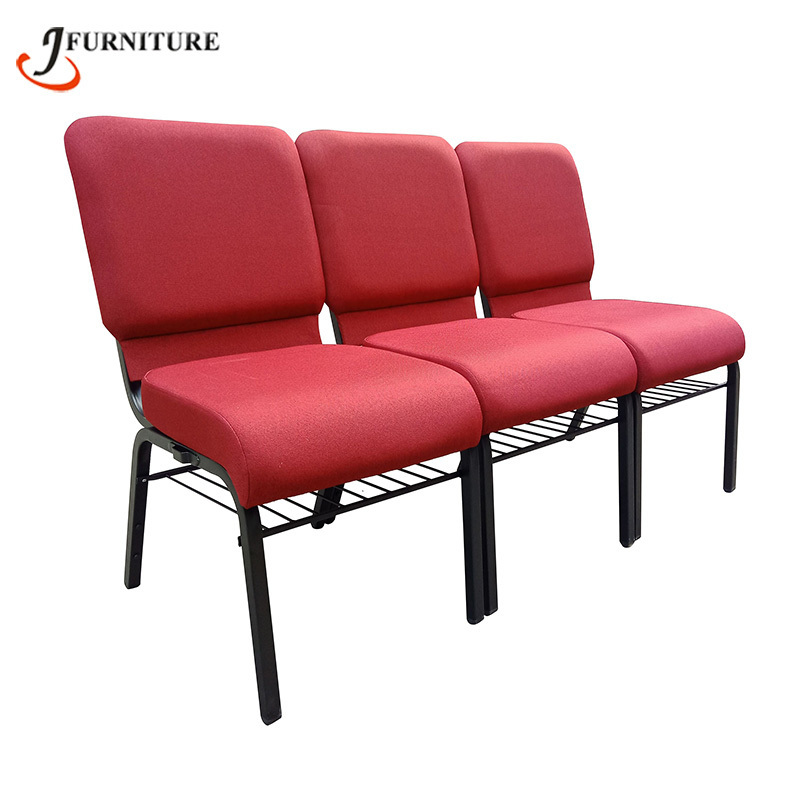 High quality modern interlocking padded used church chairs