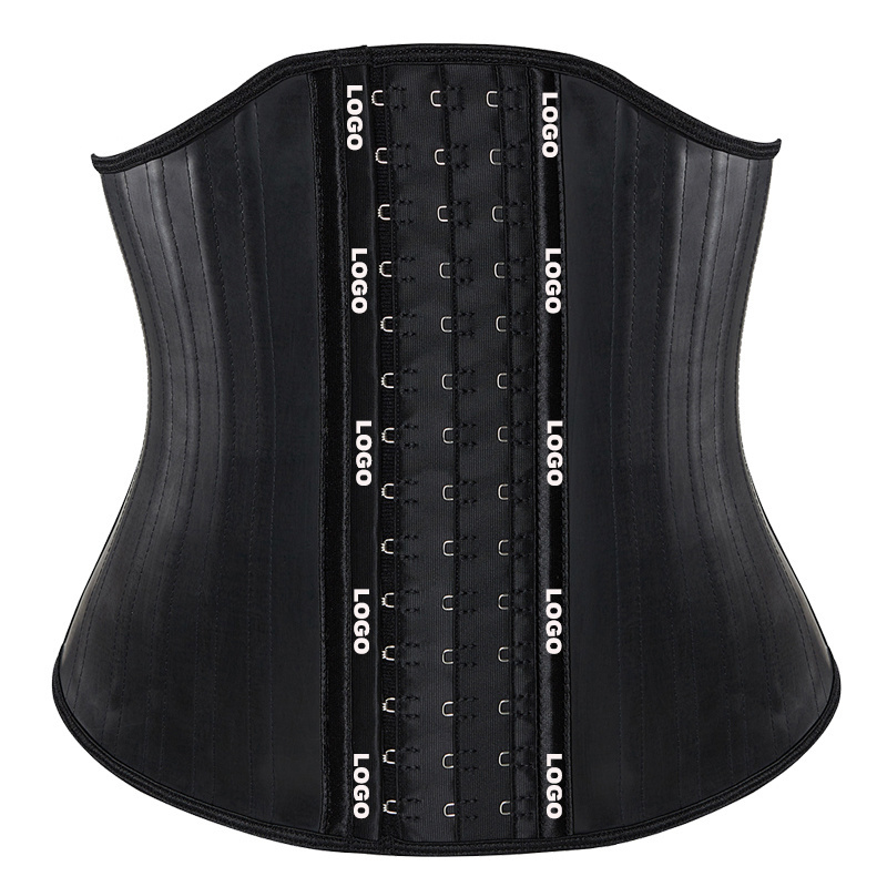 curve 25 Rods waist Corsets En Latex Lingerie Fitness Waist trainer Steel Bone Corset fajas colombian pirvate label