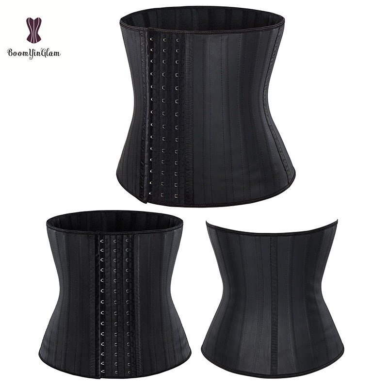 Glitter Latex Waist Trainer 25 Steel Bone Women Binders Shapers Corset Colombian Belts Modeling Strap Body Shaper Slimming Belt