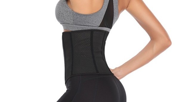 3 Rows Of Hooks Breathable Material Women Latex Short Torso Waist Trainer Corset Workout Slimming Body Shaper