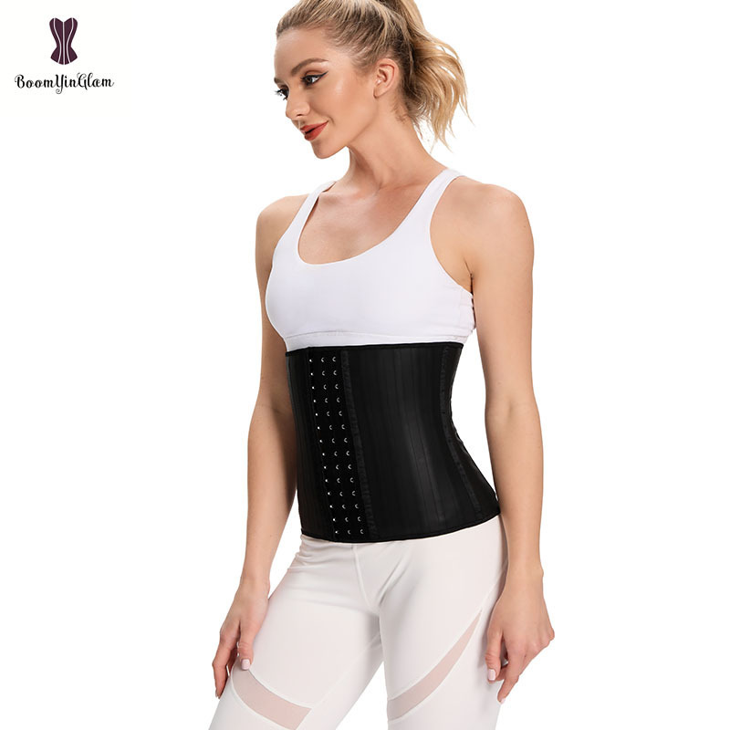 Glitter Latex Waist Trainer 25 Steel Bone Women Binders Shapers Corset Colombian Belts Modeling Strap Body Shaper Slimming Belt