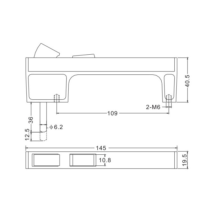 Aluminum Accessories Sliding Window Door Pop-up Touch Handle Lock For Mesh Window To Kuwait