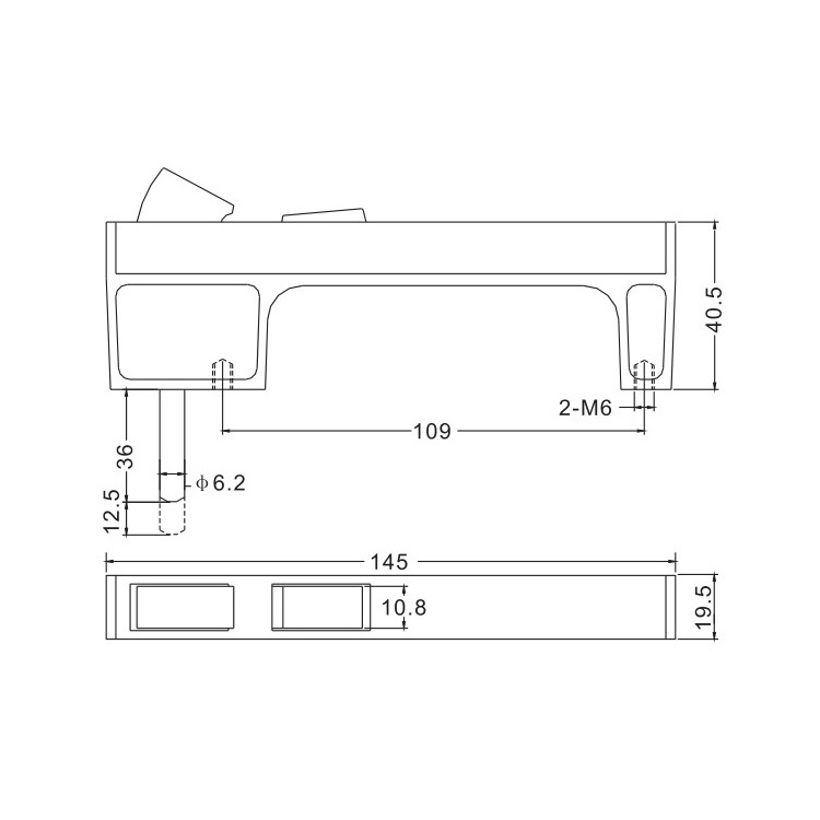 Aluminum Accessories Sliding Window Door Pop-up Touch Handle Lock For Mesh Window To Kuwait