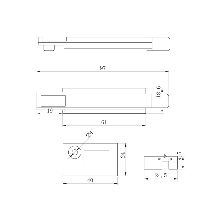 Nylon Plastic Cremone Lock Striker Bolts Euro Groove To Algeria