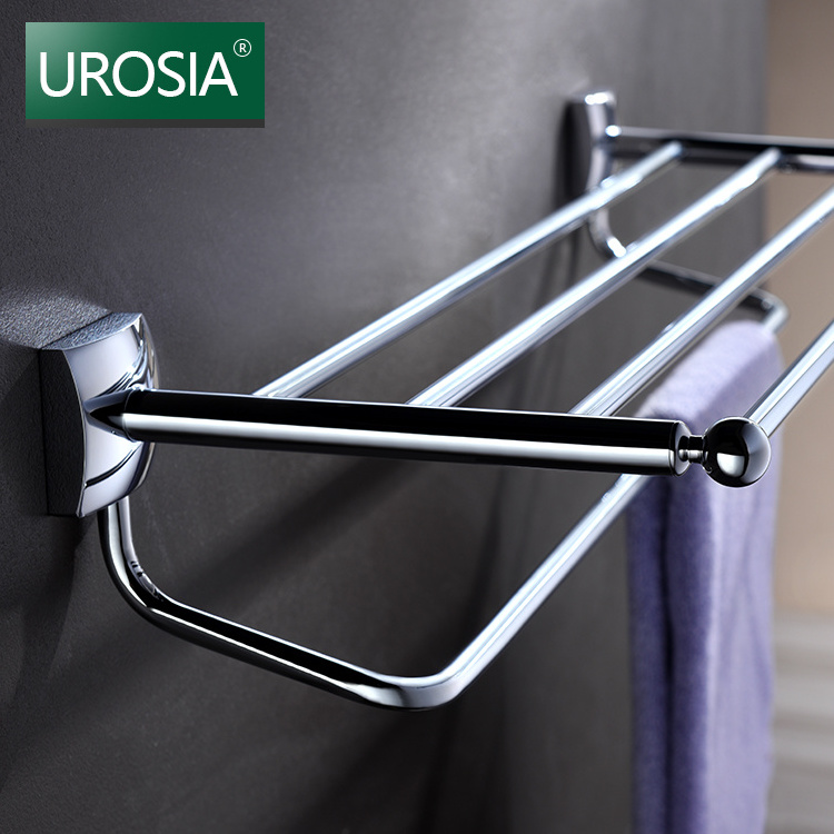 Bathroom Accessory bathroom towel hangers shelf bath 304 stainless steel towel rail